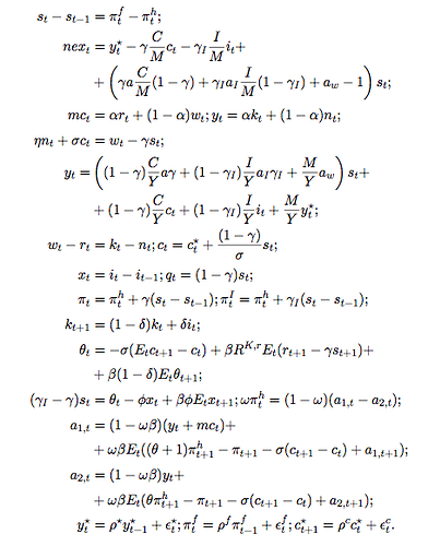 log-lin model