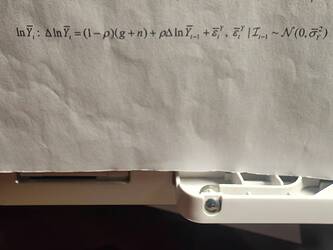 endogenous variable trend equation